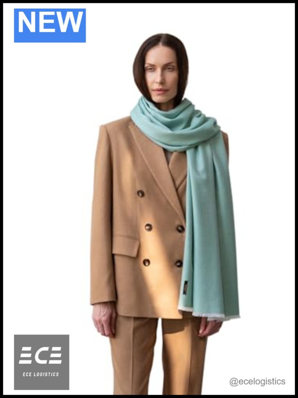 Cashmere Silk Scarf Shawl Wrap Stole 70% Cashmere 30% Silk